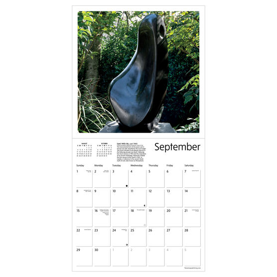 Barbara Hepworth Sculpture Garden 2024 Tate wall calendar Calendars